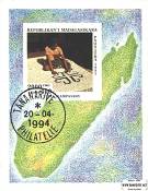 Známky Madagaskar 1994 Remeslá, razítkovaný hárček - Kliknutím na obrázok zatvorte -